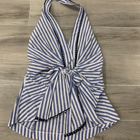 Zara Tops - NWT Zara Woman’s Open back Halter blouse -Size S